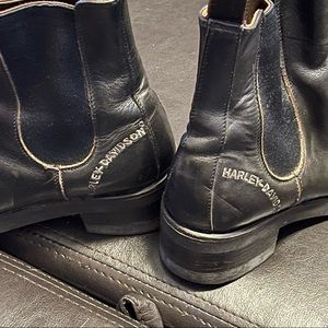 Harley Davidson pull on ankle boots
